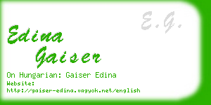 edina gaiser business card